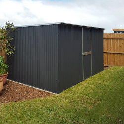 Corrugated garden shed
