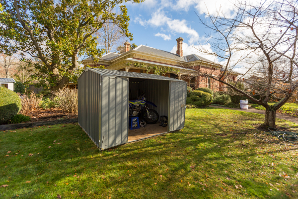 Gable Roof Garden Shed In Backyard