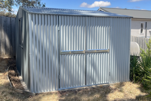 Corrugated Garden Shed with Zinc Finish