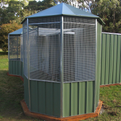 Hexagonal Bird Aviaries