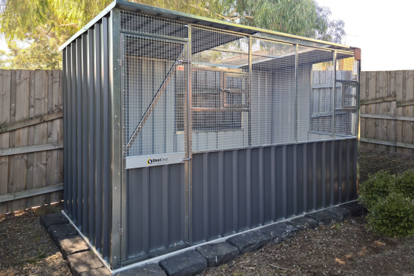 Bird Aviary With Skillion Roof