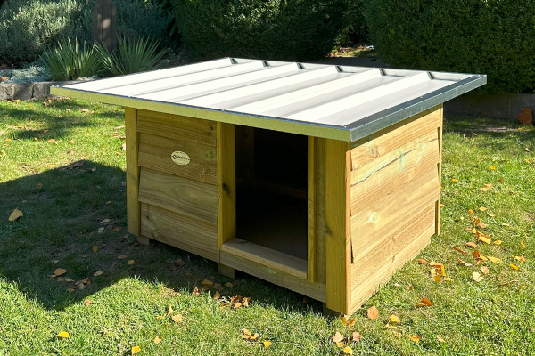 Dog house flat roof best sale