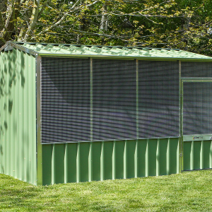 View of Gable Roof Aviary - SteelChief
