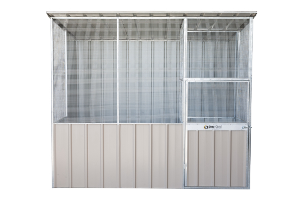 Skillion Roof Aviary with Bird lock