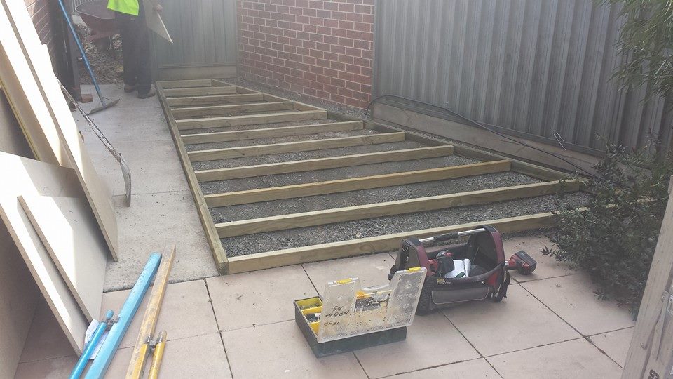 Site Preparation Trapezoid Shed Wooden Floor